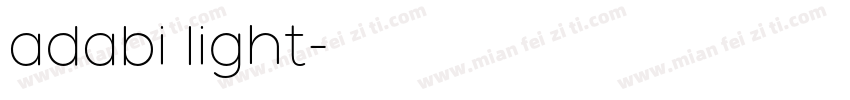 adabi light字体转换